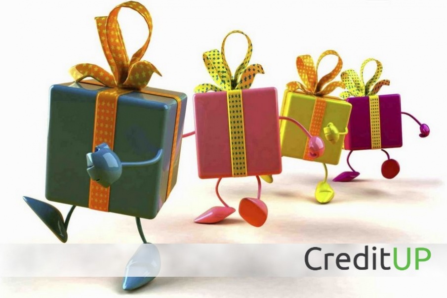 Стань клиентом CreditUP и гарантировано получи подарок!
